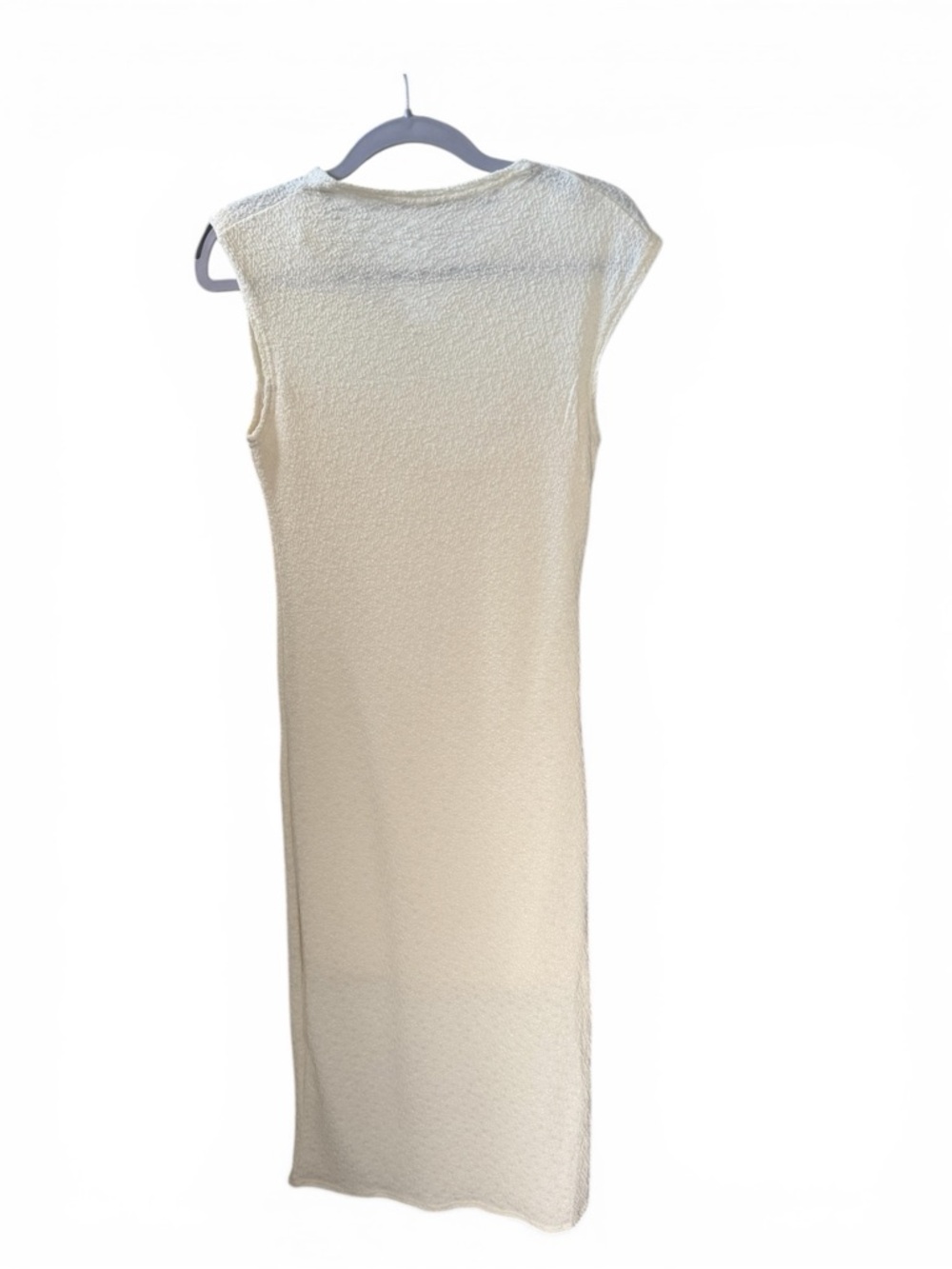 Lost + Wander Cream Sleeveless Midi Bodycon Dress